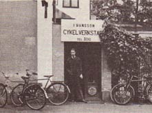 I. Hanssons Cykelverkstad, Gvle.