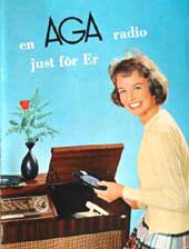 AGA - En AGA radio just fr Er.  1958