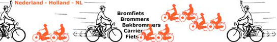 Bromfiets, Brommers, Bakbrommers - Carrier, Fiets.