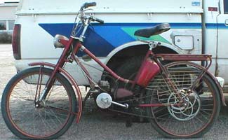 Making friends - auto and moped.