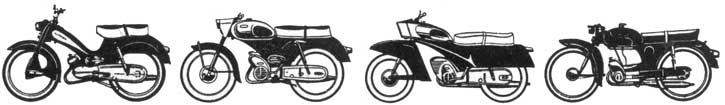 Mopeds from Victoria - Werke AG, Nürnberg.  