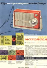   MOTOROLA transistorradio 1957  